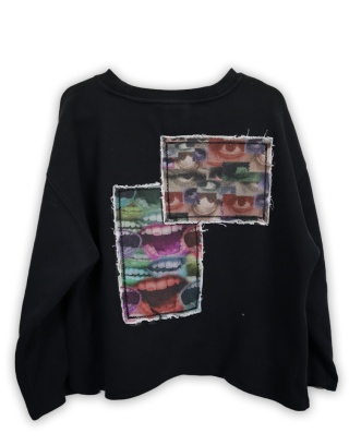 Bluza cropped (czarna)