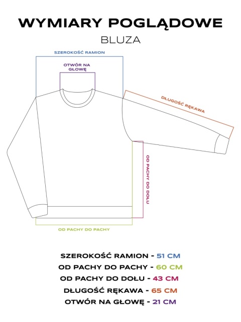 Bluza RAVE (szaro-pomarańczowa)