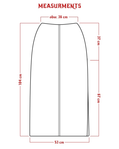 Slit tribal skirt
