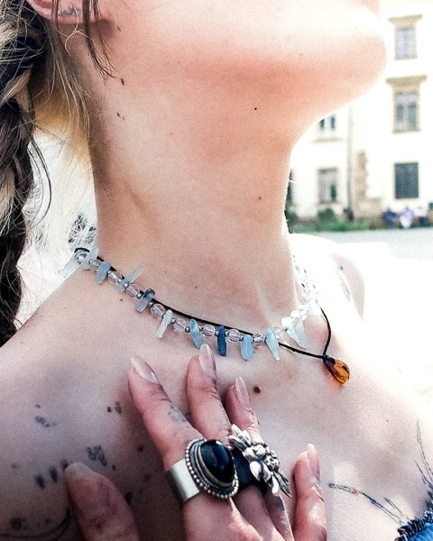 Aquamarine necklace no. 2